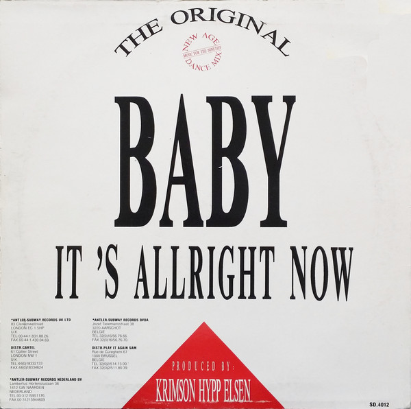 Miss Nicky Trax - Baby, It's Allright Now | Subway Dance (SD 4012-12) - 2