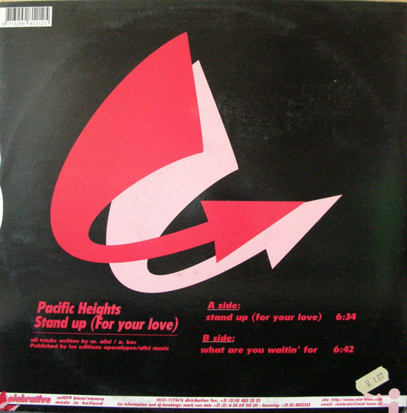 Pacific Heights - Stand Up (For Your Love) | Celebrative (cel019) - 4