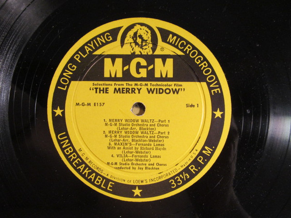 Fernando Lamas - Franz Lehár - MGM Studio Orchestra And MGM Studio Chorus Conducted By Jay Blackton - The Merry Widow | MGM Records (E157) - 3 Fernando Lamas - Franz Lehár - MGM Studio Orchestra And MGM Studio Chorus Conducted By Jay Blackton - The Merry Widow | MGM Records (E157) - 3