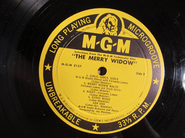 Fernando Lamas - Franz Lehár - MGM Studio Orchestra And MGM Studio Chorus Conducted By Jay Blackton - The Merry Widow | MGM Records (E157) - 4 Fernando Lamas - Franz Lehár - MGM Studio Orchestra And MGM Studio Chorus Conducted By Jay Blackton - The Merry Widow | MGM Records (E157) - 4