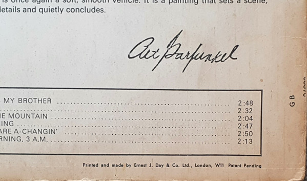 Simon & Garfunkel - Wednesday Morning, 3 A.M. | CBS (63370) - 2