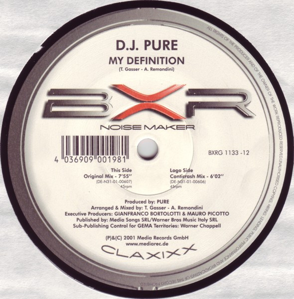 DJ Pure - My Definition | BXR (BXRG 1133-12)