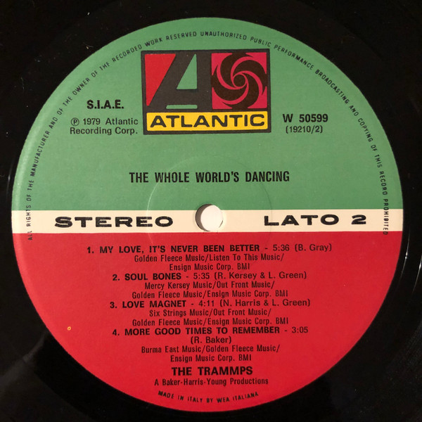 The Trammps - The Whole World's Dancing | Atlantic (W 50599) - 2