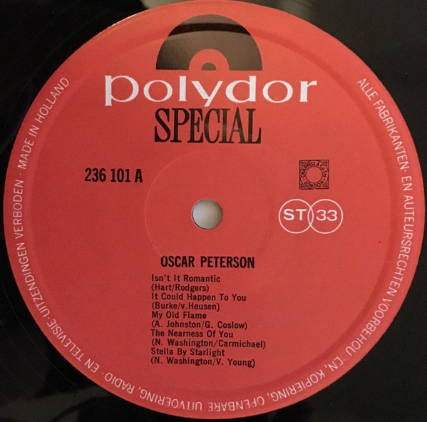 Oscar Peterson - Oscar Peterson | Polydor (236 101) - 3