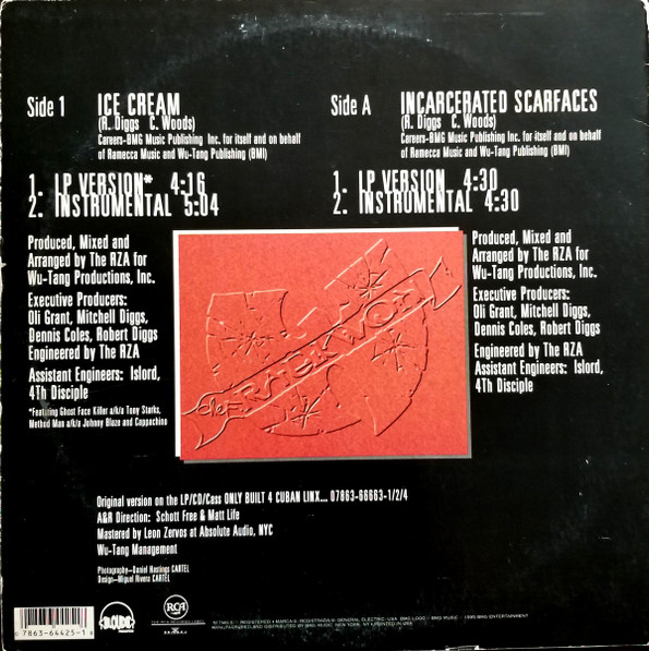 Raekwon - Ice Cream / Incarcerated Scarfaces | Loud Records (07863-64425-1) - 2