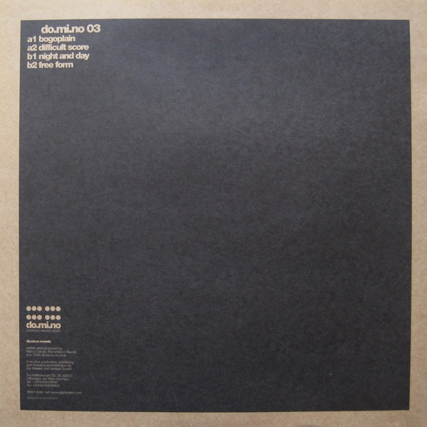 Marco Carola - do.mi.no 03 | Domestic Minimal Noise (do.mi.no 03) - 2 Marco Carola - do.mi.no 03 | Domestic Minimal Noise (do.mi.no 03) - 2