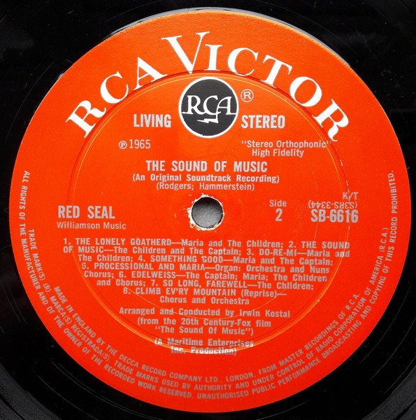 Rodgers & Hammerstein , Julie Andrews , Christopher Plummer , Irwin Kostal - The Sound Of Music (An Original Soundtrack Recording) | RCA Victor (SB-6616) - 4