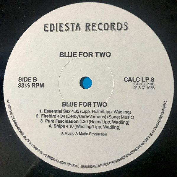 Blue For Two - Blue For Two | Ediesta Records (CALC LP 8) - 4