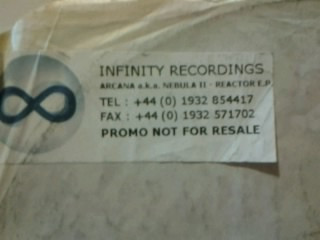 Arcana Aka Nebula II - Reactor E.P. | Infinity Recordings (XENON 02)