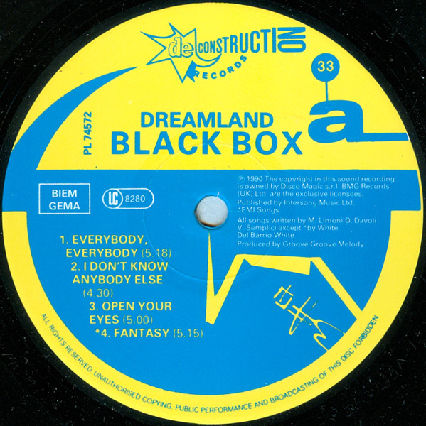 Black Box - Dreamland | Deconstruction (PL 74572) - 3
