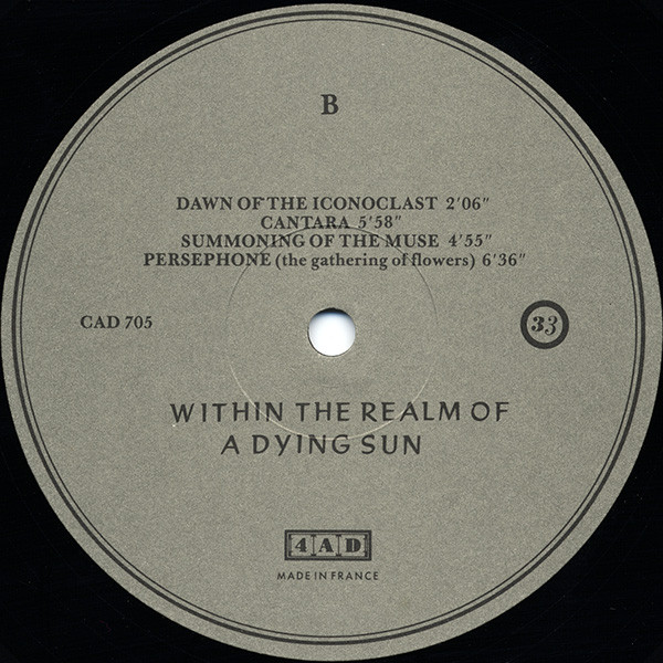 Dead Can Dance - Within The Realm Of A Dying Sun | 4AD (CAD 705) - 4