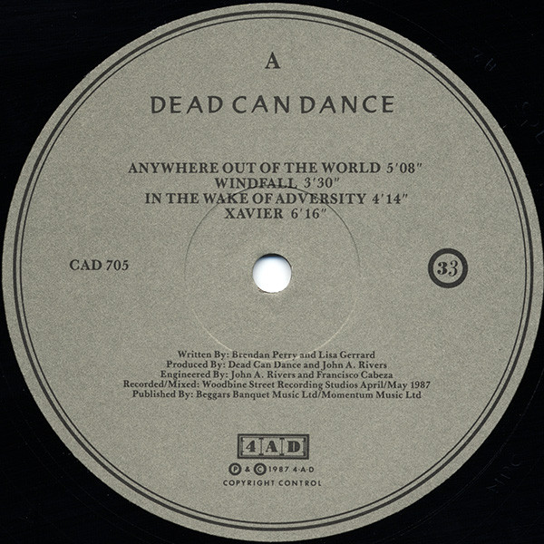 Dead Can Dance - Within The Realm Of A Dying Sun | 4AD (CAD 705) - 3