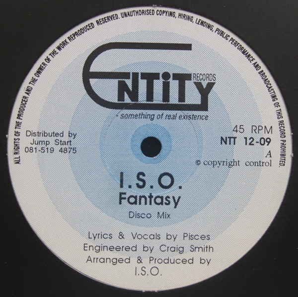 I.S.O. - Fantasy | Entity Records (NTT 12-09) I.S.O. - Fantasy | Entity Records (NTT 12-09)