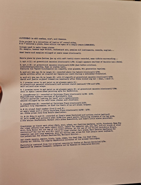 cLOUDDEAD - cLOUDDEAD | Superior Viaduct (SV200) - 3