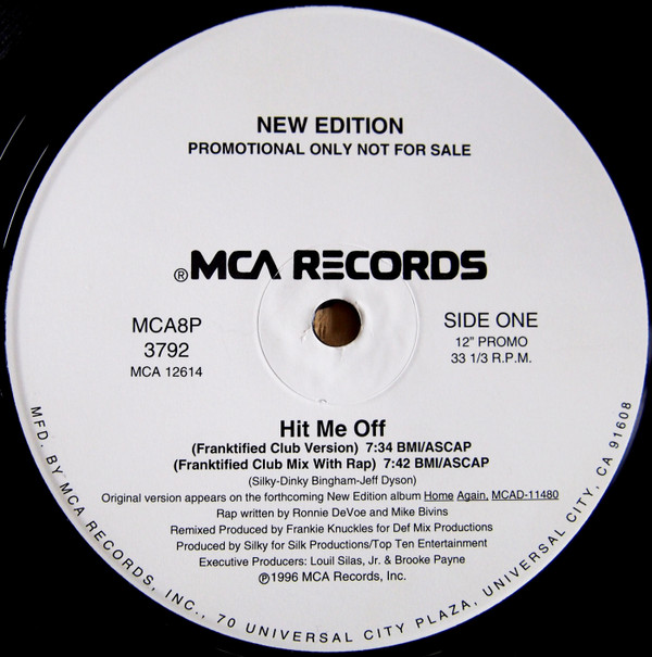 New Edition - Hit Me Off | MCA Records (MCA8P-3792)