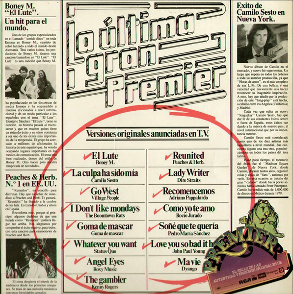 Various - La Última Gran Premier | Premier (91 98 687)