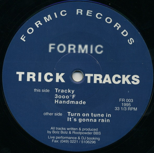Formic - Trick Tracks | Formic Records (FR 003) - 2