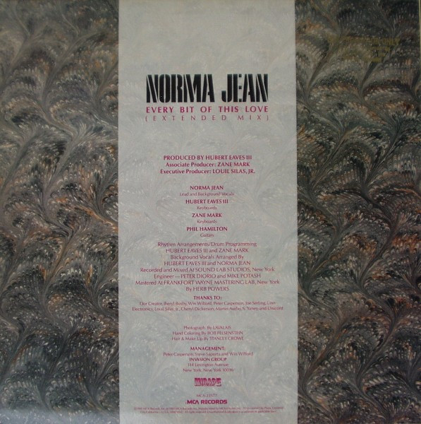 Norma Jean Wright - Every Bit Of This Love | MCA Records (MCA-23577) - 2