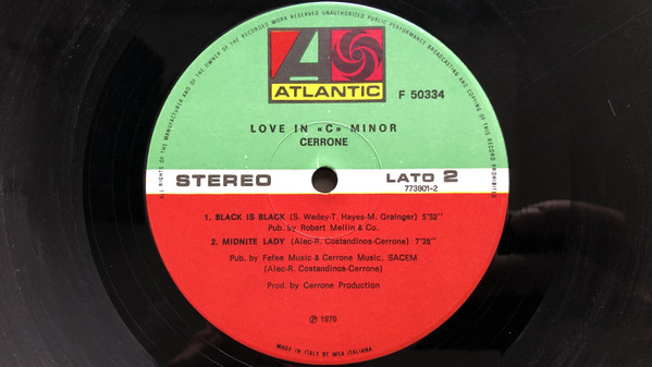 Cerrone - Love In C Minor | Atlantic (F 50334) - 4