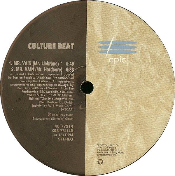 Culture Beat - Mr. Vain | Epic (46 77214) - 4