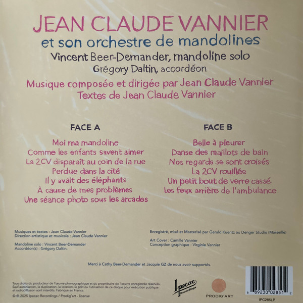 Jean-Claude Vannier - Jean Claude Vannier Et Son Orchestre De Mandolines | Ipecac Recordings (IPC285LP) - 2