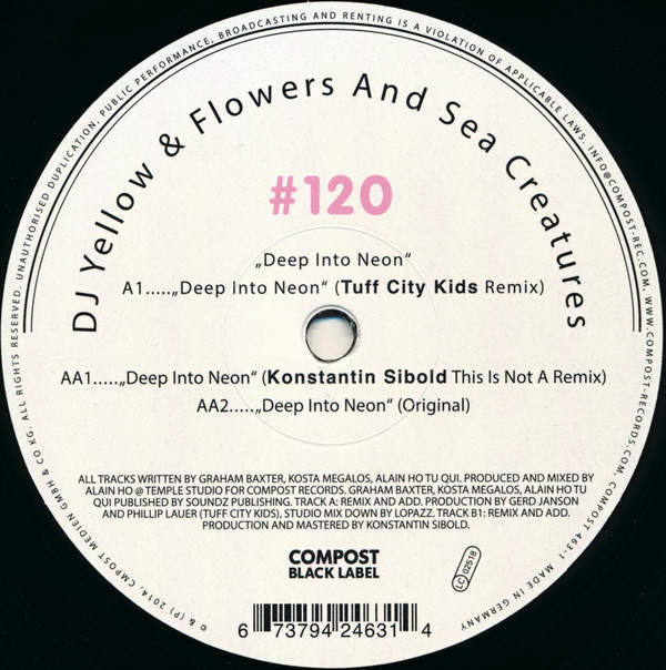 DJ Yellow & Flowers And Sea Creatures - Deep Into Neon | Compost Records (CPT 463-1)