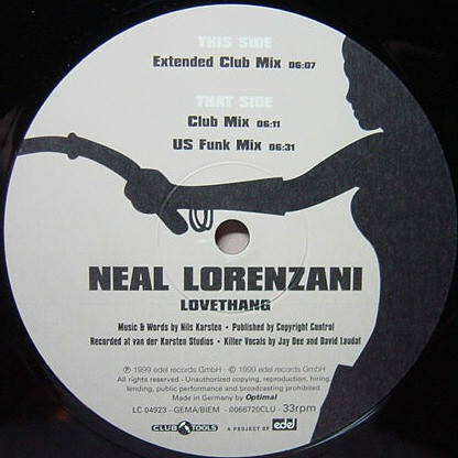 Neal Lorenzani - Lovethang | Club Tools (006672-0 CLU) - main