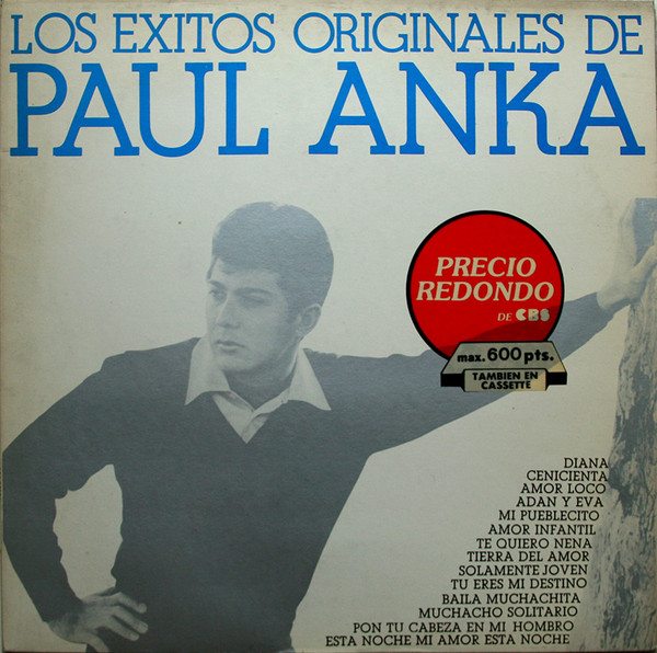 Paul Anka - Los Exitos Originales De Paul Anka | CBS (CBS 32370)