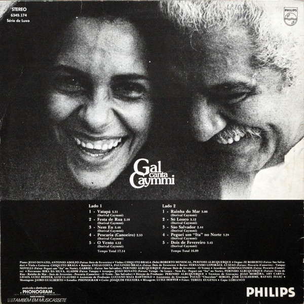 Gal Costa - Gal Canta Caymmi | Philips (6349.174) - 2
