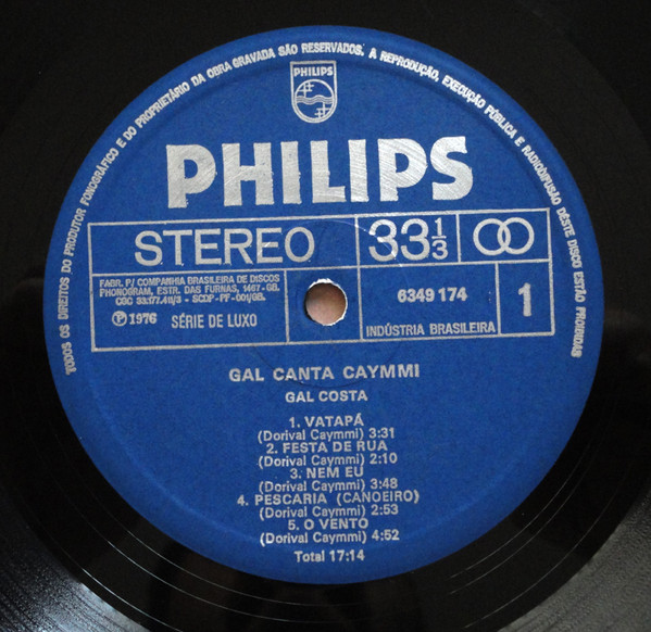 Gal Costa - Gal Canta Caymmi | Philips (6349.174) - 3