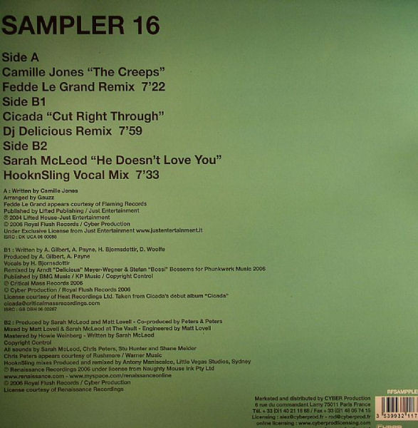 Various - Sampler 16 | Royal Flush Records (RFSampler 016) - 2 Various - Sampler 16 | Royal Flush Records (RFSampler 016) - 2