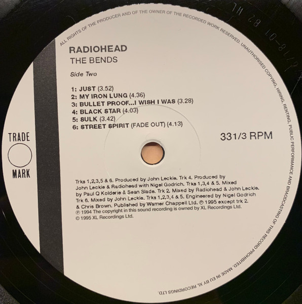 Radiohead - The Bends | XL Recordings (XLLP780) - 4