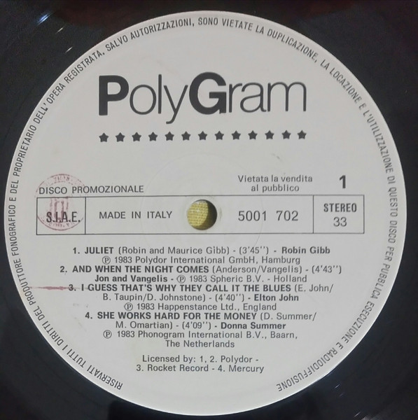 Various - Disco Promozionale | PolyGram (5001 702)
