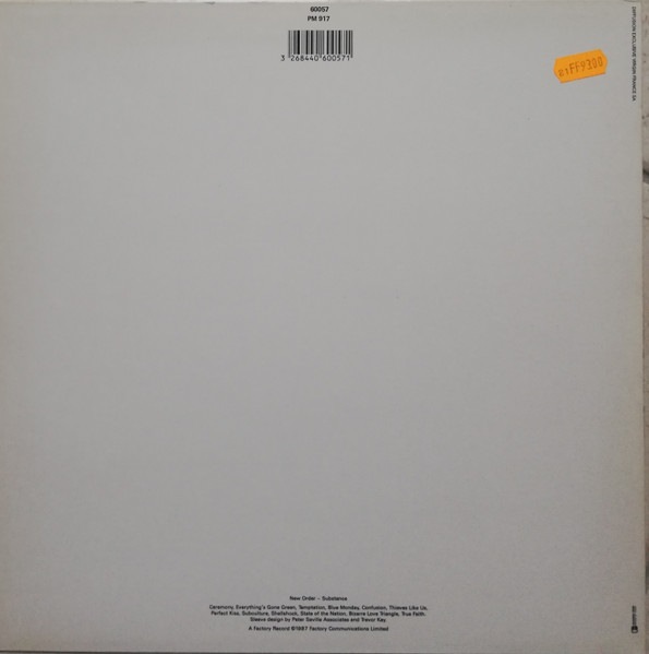 New Order - Substance | Factory (60057) - 2