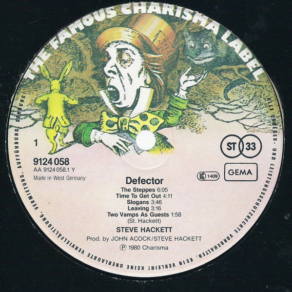 Steve Hackett - Defector | Charisma (9124 058) - 3 Steve Hackett - Defector | Charisma (9124 058) - 3