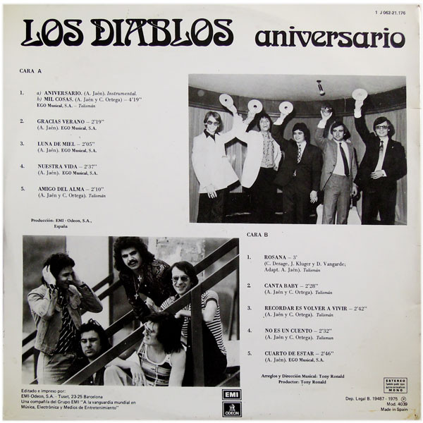 Los Diablos - Aniversario | Odeon (1 J 062-21.176) - 2