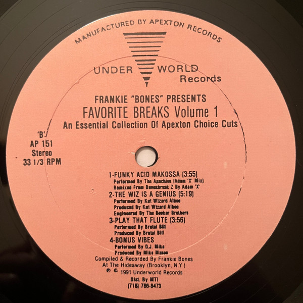 Various - Favorite Breaks Volume 1 | Underworld Records (AP 151) - 2