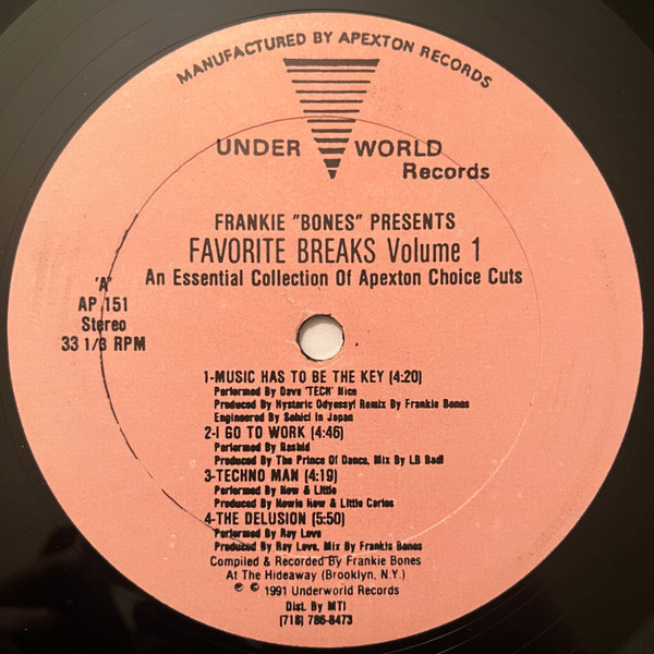 Various - Favorite Breaks Volume 1 | Underworld Records (AP 151)