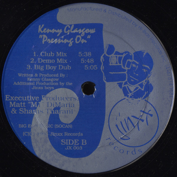 Kenny Glasgow - Pressing On | Jinxx Records (JX 003) - 2 Kenny Glasgow - Pressing On | Jinxx Records (JX 003) - 2
