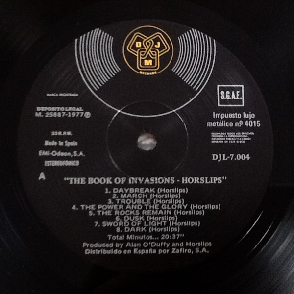 Horslips - The Book Of Invasions (A Celtic Symphony) | DJM Records (DJL-7004) - 3