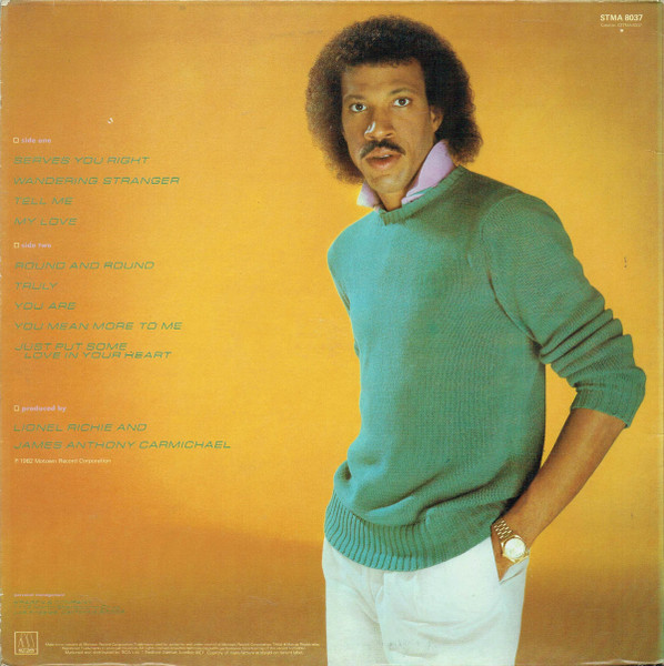 Lionel Richie - Lionel Richie | Motown (STMA 8037) - 2