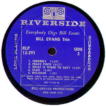 The Bill Evans Trio - Everybody Digs Bill Evans | Riverside Records (RLP 12-291) - 4