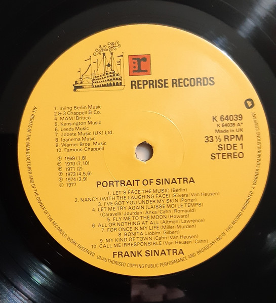 Frank Sinatra - Portrait Of Sinatra: Forty Songs From The Life Of A Man | Reprise Records (K 64039) - 3