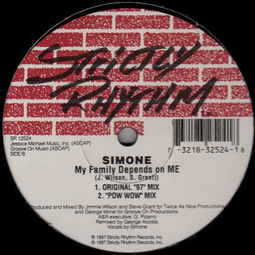 Simone - My Family Depends On Me | Strictly Rhythm (SR 12524)
