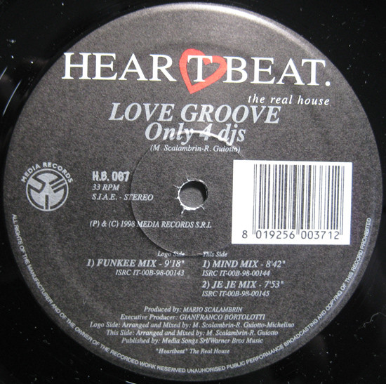 Love Groove - Only 4 DJs | Heartbeat (H.B. 067)