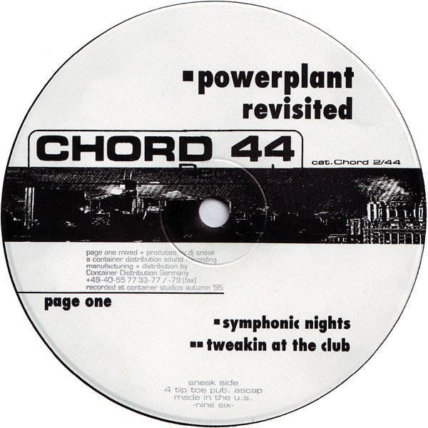 Roy Davis Jr. / DJ Sneak - Powerplant Revisited (Page One) | Chord 44 Records (Chord 2/44) - 2