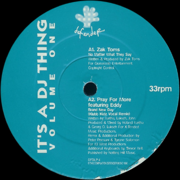 Various - It's A DJ Thing Volume One | Defender Music (DFDLP 4)