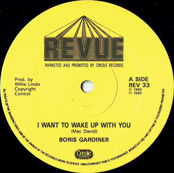 Boris Gardiner - I Want To Wake Up With You | Revue Records (REV 033) - 3