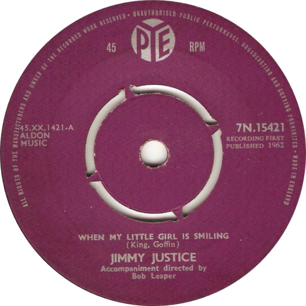 Jimmy Justice - When My Little Girl Is Smiling | Pye Records (7N.15421) - 3 Jimmy Justice - When My Little Girl Is Smiling | Pye Records (7N.15421) - 3
