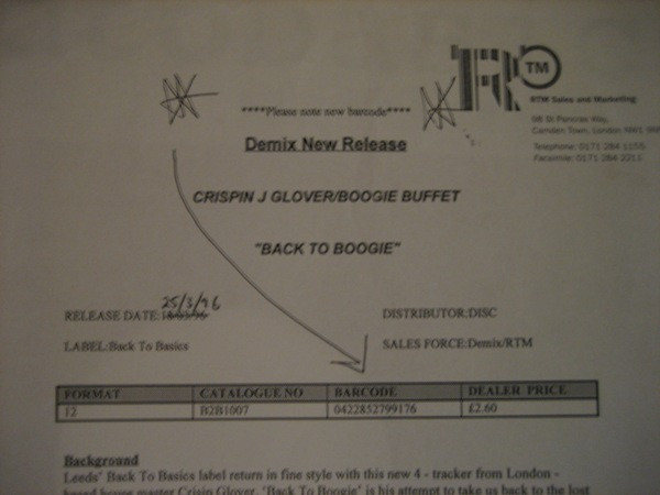 Boogie Buffet - Back 2 Boogie | Back To Basics (B2B 1007)